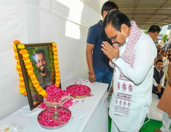 मुख्यमंत्री भजनलाल शर्मा ने पहलगाम में जान गंवाने वाले नीरज उधवानी को दी श्रद्दाजंलि