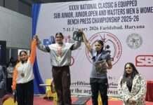 आकांक्षा कुमावत ने पॉवर लिफ्टिंग में बनाया नया राष्ट्रीय कीर्तिमान