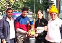 राजस्थान बास्केटबॉल टीम कप्तान कृतिका खटीक का समाजजनों ने स्वागत किया