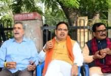 भजनलाल शर्मा ने जनता स्टोर पर फुटपाथ पर की चाय पर चर्चा