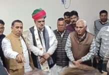 मंत्री झाबर सिंह खर्रा का एक दिवसीय नागौर दौरे पर