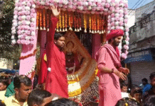 भरतपुर में श्याम बाबा का भव्य डोला नगर भ्रमण पर निकला