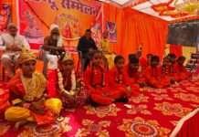 भगवा रंग में रंगा गुरला, हिंदू सम्मेलन में उमड़ा श्रद्धा का सैलाब