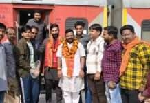 बजरंग दल राष्ट्रीय संयोजक किशन प्रजापत का भव्य स्वागत