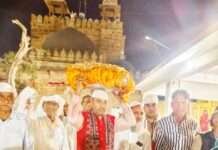 भाजपा मोर्चा के प्रदेश अध्यक्ष हमीद खान मेवाती का नागौर में भव्य स्वागत