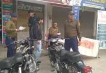 श्रीगंगानगर में पुलिस ने चलाया विशेष अभियान, 8 मॉडिफाईड बुलेट मोटरसाइकिलें सीज