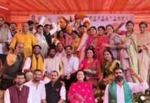 भाजपा जयपुर शहर जिला संगठन के एक वर्ष पूर्ण होने पर जुटे 5 हजार से अधिक कार्यकर्ता