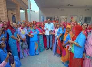 नागौर सांसद हनुमान बेनीवाल ने आवास पर की जन-सुनवाई