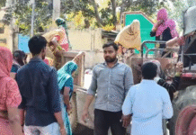 मडरपुर गांव में पानी की समस्या को लेकर ग्रामीणों ने जलदाय विभाग का किया घेराव