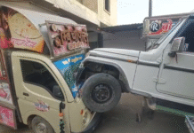 बेकाबू बोलेरो घर में घुसी, बड़ा हादसा टला