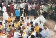 बाठडिया के चौक में डांडिया नृत्य का हुआ आगाज