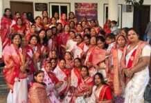 फूलों से खेली होली, सुथड़ा तीर्थ में मनाया फागोत्सव