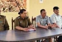 पीसांगन थाना परिसर में शांति समिति की बैठक संपन्न