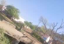 नहर पुल की दीवार क्षतिग्रस्त, स्कूली बच्चों की सुरक्षा पर मंडराया खतरा