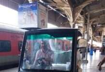 अजमेर स्टेशन पर बैटरी ऑपरेटेड कार का ट्रायल शुरू