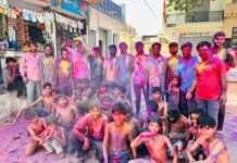 शीतला सप्तमी पर झोर क्षेत्र में अनोखे अंदाज में खेली होली