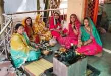 गंगधार में दशा माता पर्व पर मंदिरों में उमड़ी महिलाओं की भीड़