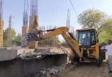 आबूरोड में नाले पर अवैध कब्जा, प्रजापिता ब्रह्मकुमारीज संस्था का निर्माण ध्वस्त