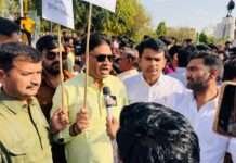 मणिशंकर अय्यर के बयान पर भाजपा का तीखा विरोध, गांधी सर्किल पर किया पुतला दहन