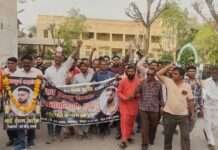 नागौर में हिंदू युवक तरुण खटीक की हत्या के विरोध में सर्व समाज का प्रदर्शन