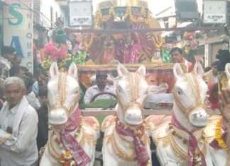 कठूमर में गणगौर महोत्सव पर भव्य शोभा यात्रा