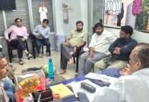 कैबिनेट मंत्री जोराराम कुमावत ने देर रात अधिकारियों के साथ की बैठक