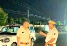 एसपी रोशन मीणा की आकस्मिक गश्त, सुरक्षा व्यवस्था का लिया जायजा