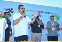 मुख्यमंत्री ने हाफ मैराथन का किया फ्लैग ऑफ