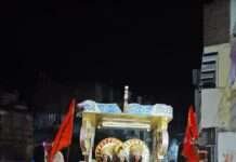 गंगधार में रामनवमी पर धूमधाम से हुआ रावण दहन, सैकड़ों श्रद्धालु रहे मौजूद