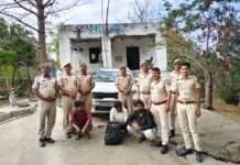 सिरोही में पुलिस की बड़ी कार्रवाई: कार से 20 किलो चरस बरामद, तीन तस्कर गिरफ्तार
