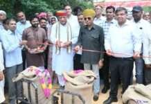 कैबिनेट मंत्री जोराराम कुमावत ने किया खरीद केंद्रों का उद्घाटन