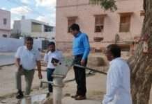 पीएचईडी विभाग के हैण्डपम्प एवं पेयजल स्त्रोतों का आकस्मिक निरीक्षण
