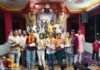 75% से अधिक अंक लाने वाले विद्यार्थियों का हनुमान मंदिर में सम्मान