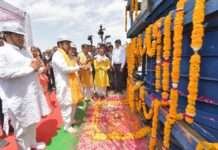 मुख्यमंत्री ने राम जल सेतु लिंक परियोजना के चंबल एक्वाडक्ट का किया निरीक्षण