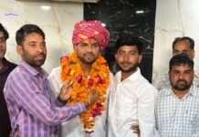 भाजपा जनजाति मोर्चा के नवनियुक्त प्रदेश प्रवक्ता का सरमथुरा में स्वागत