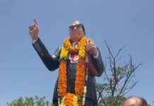 वसुंधरा राजे ने दी बाबा साहेब को श्रद्दांजली