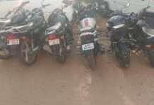 हिस्ट्रीशीटर दिलीप विश्नोई से जुड़ा मामला: खाली बाड़े से 6 संदिग्ध मोटरसाइकिलें जब्त