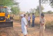 खींवसर के कांटिया में अतिक्रमण हटाकर खुलवाया रास्ता, 50 घरों को मिली राहत