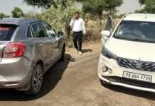 तेज रफ्तार कार ने मारी टक्कर, विरोध करने पर पत्रकार को बीच रास्ते घेरकर दी धमकी