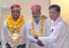 मेड़तिया सिलावट समाज ने किया हैदर अली का अभिनंदन