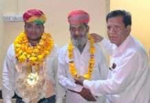 मेड़तिया सिलावट समाज ने किया हैदर अली का अभिनंदन
