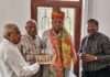 अंतर्राष्ट्रीय मारवाड़ी सम्मेलन के प्रतिनिधिमंडल ने घनश्याम तिवाड़ी से की मुलाकात