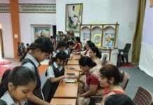 शारदा बालिका निकेतन विद्यालय में कन्या भारती के चुनाव संपन्न