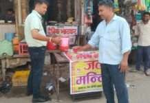 कठूमर में भीषण गर्मी के बीच जल सेवा