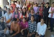 दुर्गा वाहिनी प्रशिक्षण वर्ग हेतु नागौर से 19 बहनें रवाना