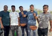 नागौर में पक्षियों के लिए लगाए गए परिंडे