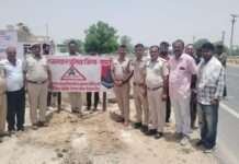 सड़क दुर्घटनाओं में कमी लाने के लिए नागौर पुलिस की पहल