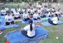 विश्व योग दिवस पर योग कार्यक्रम का सफल आयोजन