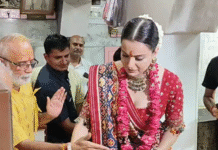 जोधपुर में कंगना रनौत ने गणेश मंदिर में किए दर्शन