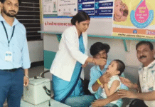 डग ब्लॉक में पल्स पोलियो अभियान शुरू, 22,581 बच्चों को पिलाई गई दवा